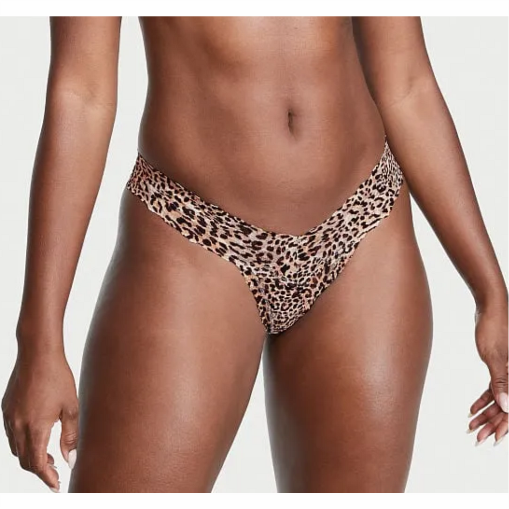 TANGA Talla M Animal Print Beauty Pink Shy