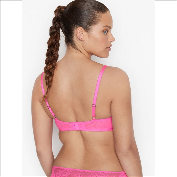 34B- Brasier push up con detalle de lazos entrecruzados